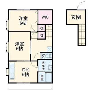 プラムハイツII【2階】の間取り