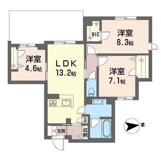 グランリオル【1階】の間取り