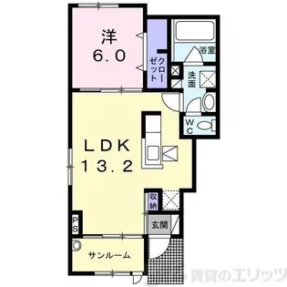 エテルネル アンジュ I【1階】の間取り