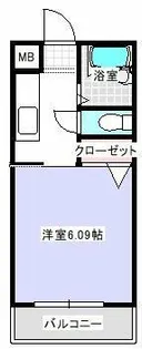 レジデンスオガタ【1階】の間取り