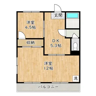 藤原マンション【3階】の間取り