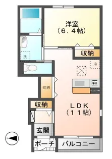 イト早野パレス【1階】の間取り