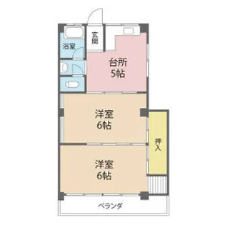 六甲台マンション【3階】の間取り