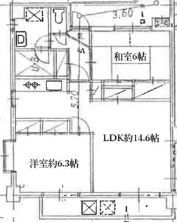ロワイヤル大山【2階】の間取り