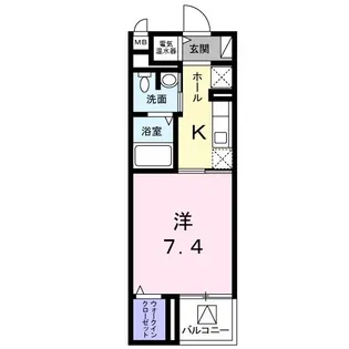 ルミエール【4階】の間取り