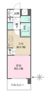 シティスクエア恵比寿【6階】の間取り