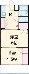 渕江ホワイトハイツ【1階】の間取り