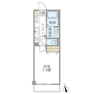 プレシャスカーサ 雑色【1階】の間取り