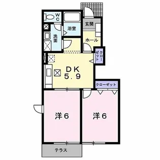 セレーノ御所野【1階】の間取り