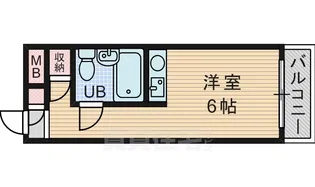 シティパレス南千里【4階】の間取り