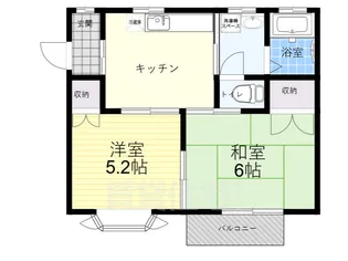 スカイハイツ【1階】の間取り