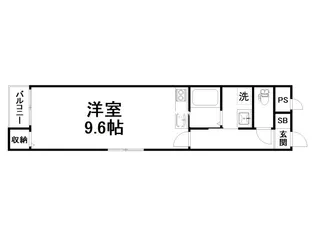 ラパン四条大宮【2階】の間取り