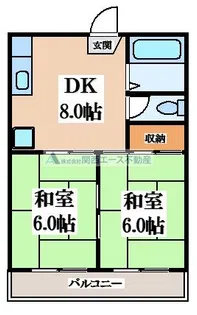 ファミール1号棟【2階】の間取り