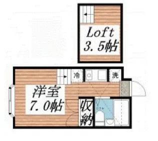 フレンドハウス【1階】の間取り