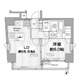 ブランシック白金台【4階】の間取り