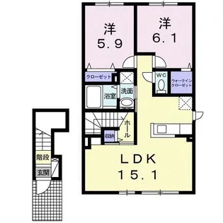 fメゾン【2階】の間取り