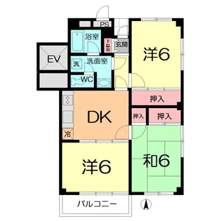 エトワール【3階】の間取り