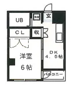 ジュネス国分寺【1階】の間取り