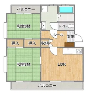 トークビル【2階】の間取り
