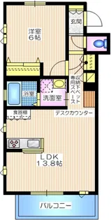 プリムヴェール【2階】の間取り