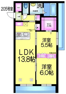 Kashiwa Place【2階】の間取り