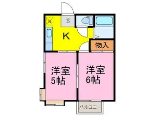 茨城県古河市関戸【アパート】の間取り