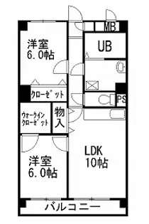 三島ガーデンヒルズ【2階】の間取り