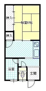 米山アパート【2階】の間取り