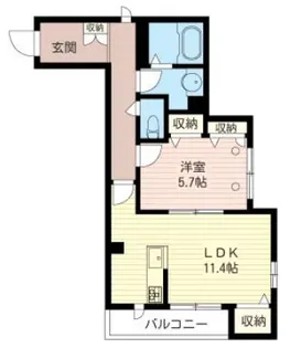 レジデンス中十条【2階】の間取り