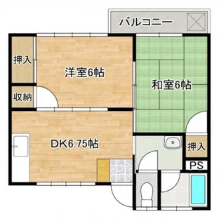 三宅第五アパート【2階】の間取り