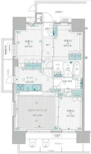 埼玉県ふじみ野市上福岡1【マンション】の間取り