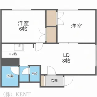 ウエストフィールド【3階】の間取り