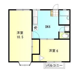 メゾンファミールII【2階】の間取り