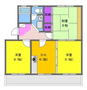 ライラックK【1階】の間取り