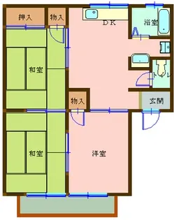広島県呉市広古新開6【アパート】の間取り