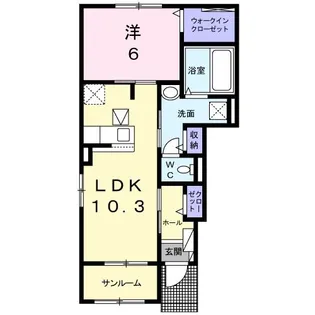 三重県四日市市追分2【アパート】の間取り