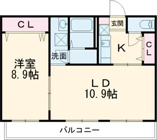 ヴェールヴィル【3階】の間取り