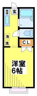 東京都府中市白糸台6【アパート】の間取り