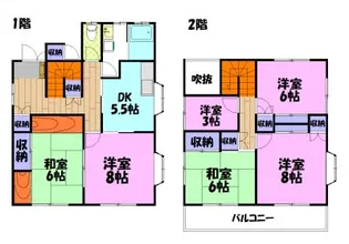 栃木県宇都宮市鶴田町【一戸建】の間取り
