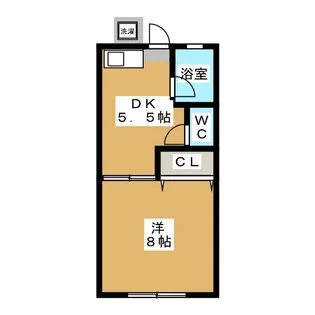 鶴神ハイツ【1階】の間取り