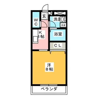 レ・セゾン小向 A【1階】の間取り