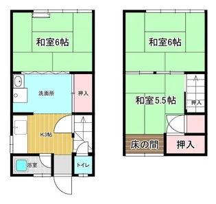 広島県尾道市桜町【一戸建】の間取り