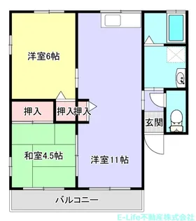 ウィンディ須屋I・II【2階】の間取り