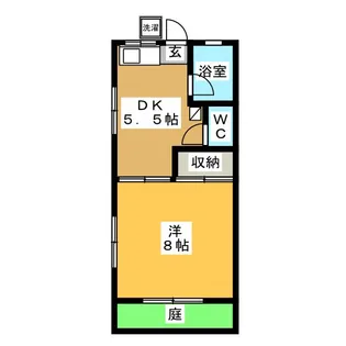 鶴神ハイツ【1階】の間取り