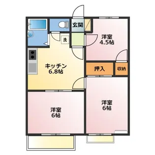 メゾン常盤【1階】の間取り