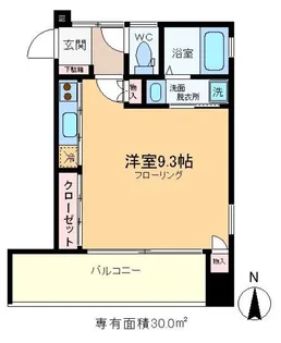 HIRAI RISE【6階】の間取り