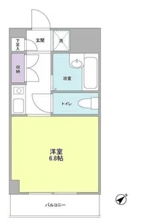 ルミエール武蔵野【6階】の間取り