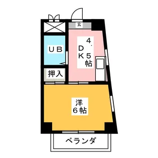 桂山松西ハイツI【2階】の間取り