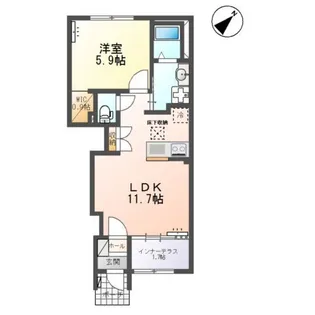 クララメンテ【1階】の間取り