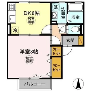 カーサときわ B棟【1階】の間取り